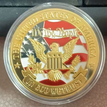 We The People Gold Plated Coin