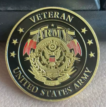 US Navy Veterans Gold Plated Coin